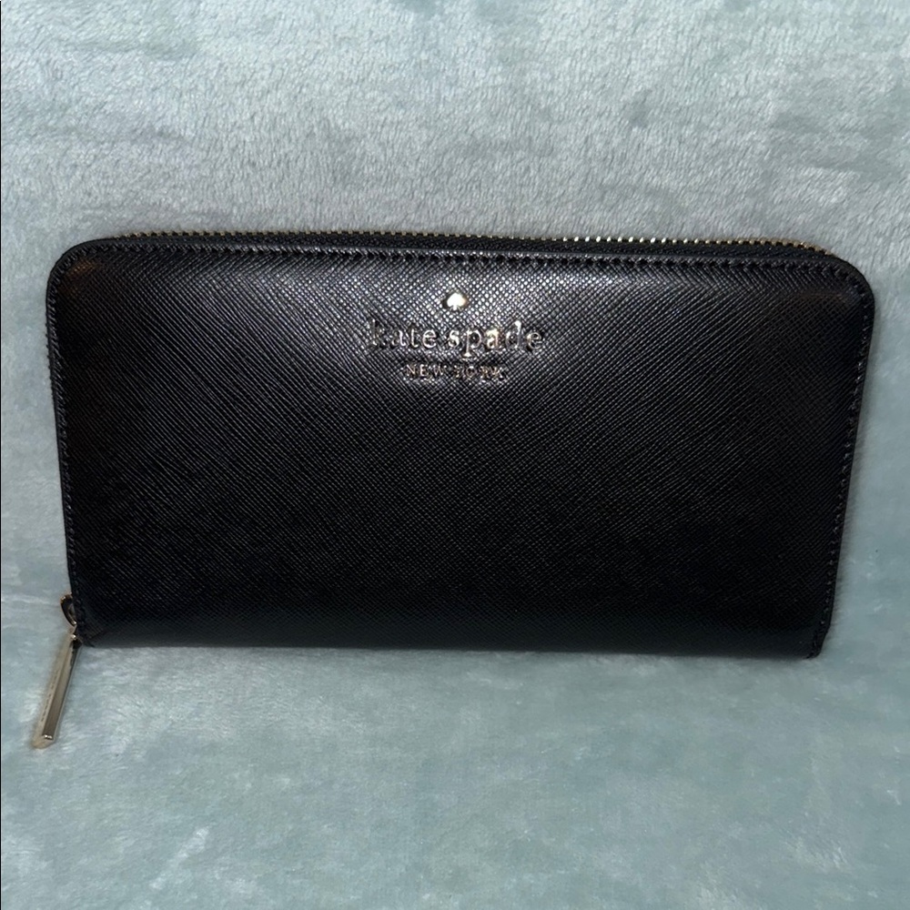 Kate Spade Black Zip Wallet
